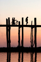 Silhouettes on the Teak Bridge